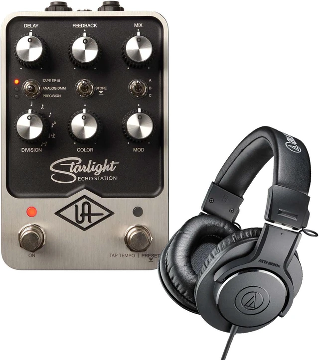 Main image of Universal Audio UAFX Starlight Echo Station Delay Pedall, AT ATH-M20X Bundle