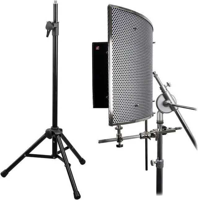 Main image of sE Electronics Reflexion Filter PRO, H&A Tripod Mic Stand Bundle