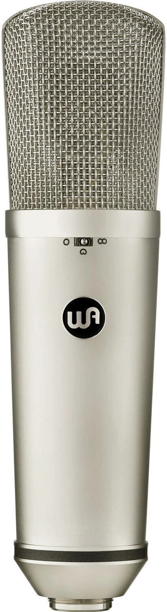 Alt view image 2 of 7 - Warm Audio WA87 R2 Condenser Microphone (Silver), Mic Stand, POP Filter, XLR Cable Bundle