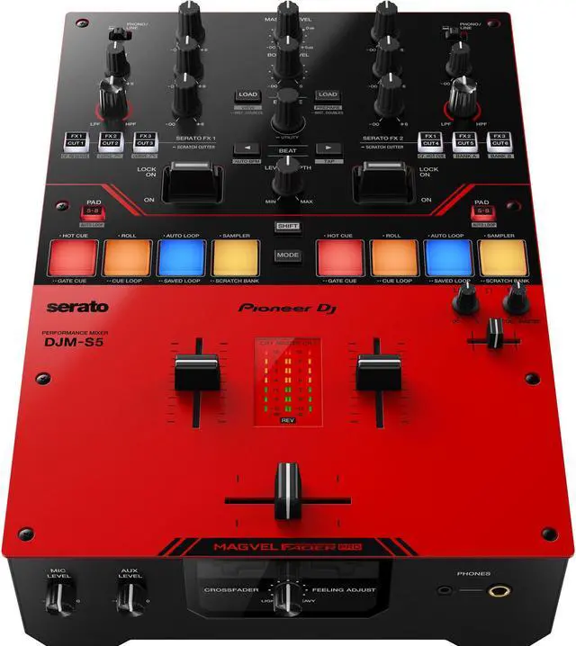 Alt view image 2 of 6 - Pioneer DJ DJM-S5 2-channel Mixer for Serato DJ