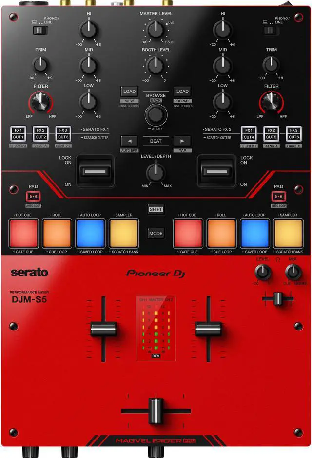 Main image of Pioneer DJ DJM-S5 2-channel Mixer for Serato DJ