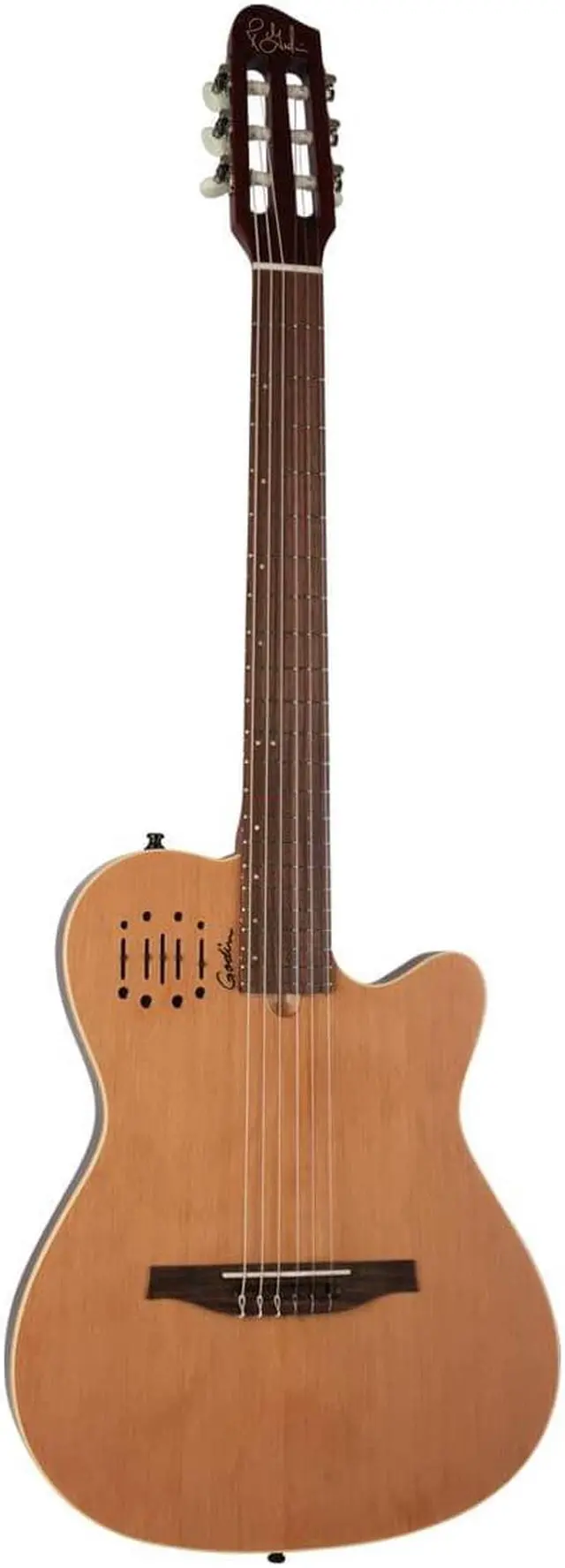 Alt view image 3 of 7 - Godin MultiAc Nylon Encore  Natural Semi-gloss (035045), Godin V1095 MultiAc Case Bundle