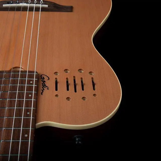 Alt view image 5 of 7 - Godin MultiAc Nylon Encore  Natural Semi-gloss (035045), Godin V1095 MultiAc Case Bundle