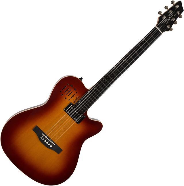 Godin (030286) A6 Ultra Cognac Burst with Bag, Godin V1095 