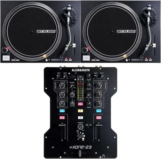 Main image of (2) Reloop RP-4000 MK2 Turntables, Allen Heath Xone:23 Bundle
