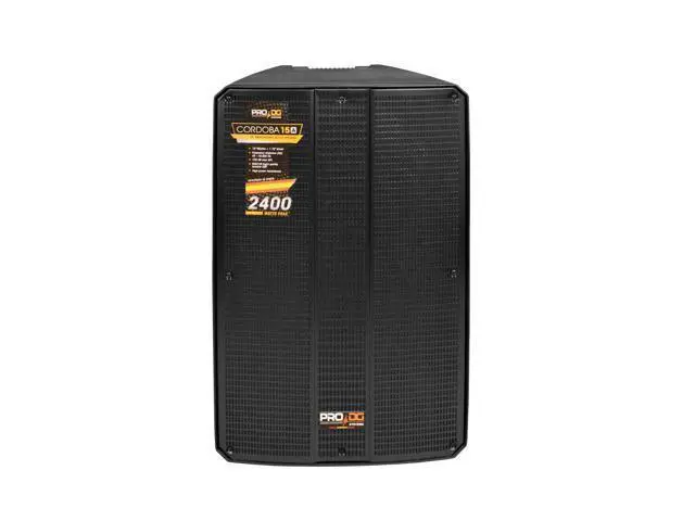 Alt view image 6 of 7 - (2)PRO DG Cordoba 15A 2-Way Professional Active Speaker, 131dB, 2400 Watts DJ PA Speaker, PRO DG Aviator S118A Active Subwoofer 3200W, Speaker Stands with Bag, (3) XLR Cable Ideal for Musicians, DJs