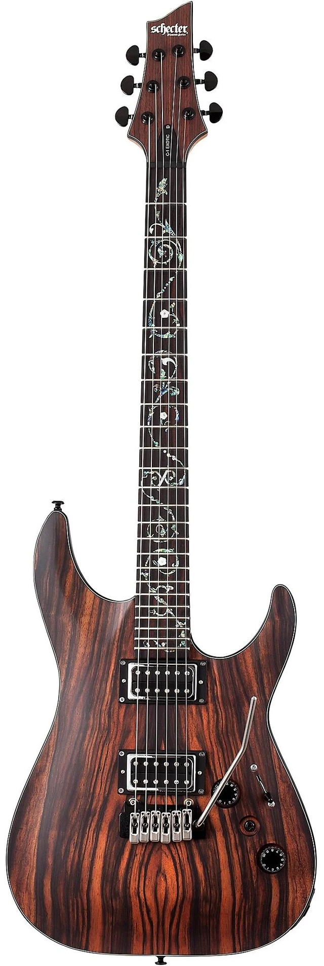 Main image of Schecter C-1 Exotic Ebony Electric Guitar (Natural Satin)