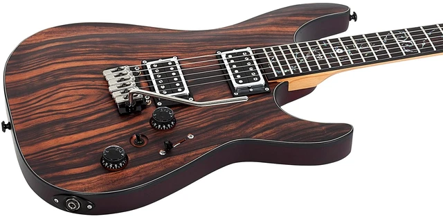 Alt view image 4 of 7 - Schecter C-1 Exotic Ebony Electric Guitar (Natural Satin)