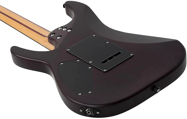 Alt view image 6 of 7 - Schecter C-1 Exotic Ebony Electric Guitar (Natural Satin)