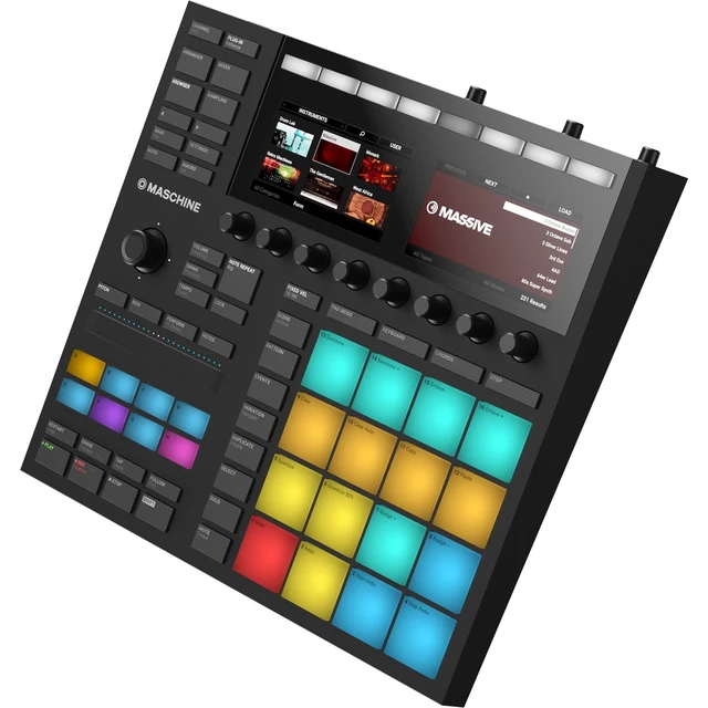 Alt view image 4 of 7 - Native Instruments MASCHINE MK3 - Groove Production Studio (Black) + Gator Cases G-MIXERBAG-1515 Padded Nylon Bag + Tascam TH-02 Studio Headphones and Cables.