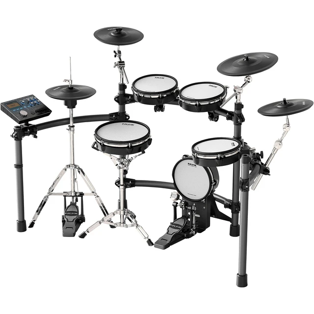 Alt view image 2 of 7 - NUX DM-8 All Remo Mesh-Head Digital Drum Kit - PSG AUDIO Cobra 112A - 1/4 Cable Bundle