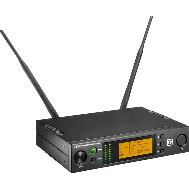 Alt view image 2 of 7 - Electro-Voice RE3-ND76 Wireless Handheld Microphone System, Mic Stand, ErnieBall XLR 25ft Bundle
