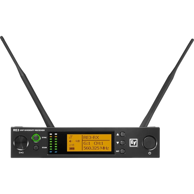 Alt view image 3 of 7 - Electro-Voice RE3-ND76 Wireless Handheld Microphone System, Mic Stand, ErnieBall XLR 25ft Bundle