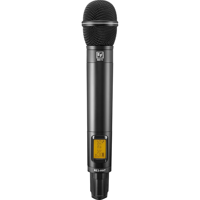 Alt view image 5 of 7 - Electro-Voice RE3-ND76 Wireless Handheld Microphone System, Mic Stand, ErnieBall XLR 25ft Bundle