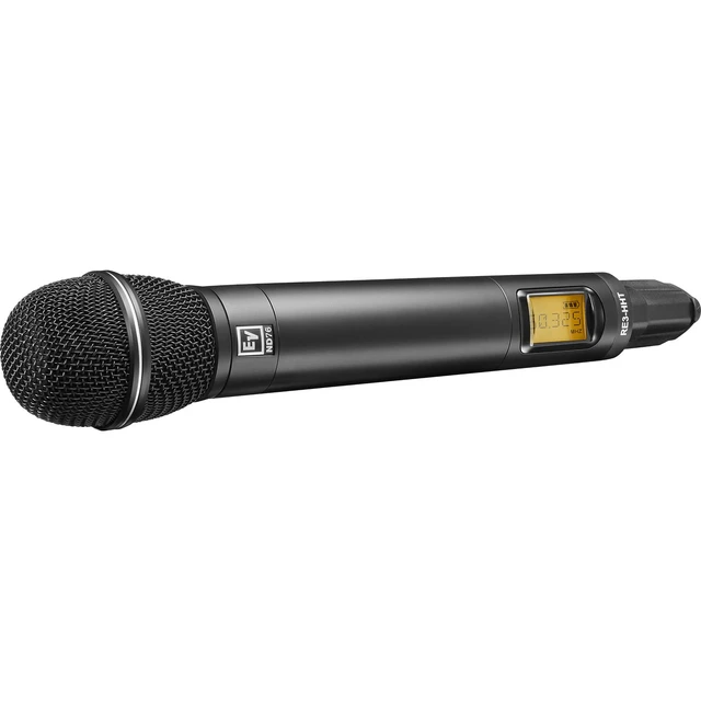 Alt view image 6 of 7 - Electro-Voice RE3-ND76 Wireless Handheld Microphone System, Mic Stand, ErnieBall XLR 25ft Bundle