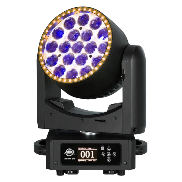 Alt view image 2 of 7 - (4) American DJ Vizi Pix Z19 Moving head Wash Light Bundle