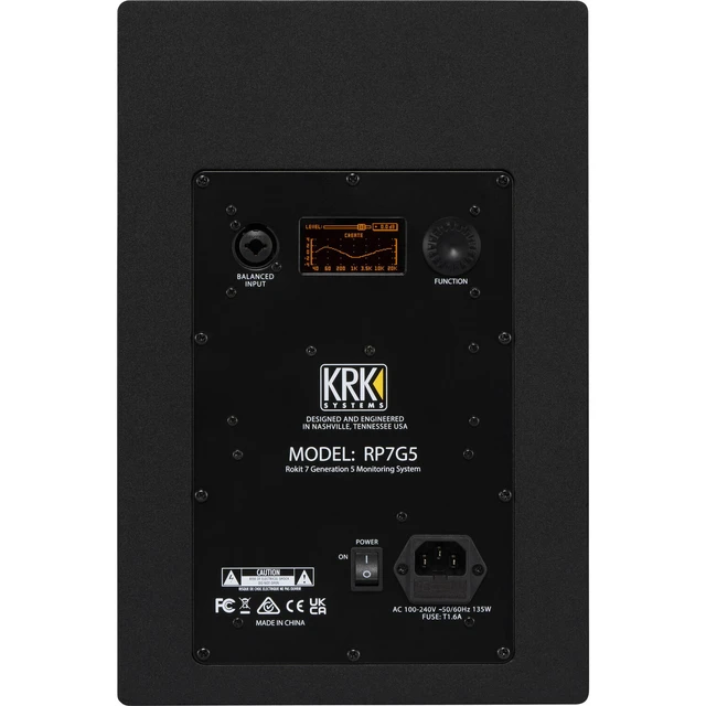 Alt view image 4 of 7 - (2) KRK ROKIT 7 G5 7-inch Powered Studio Monitor (Black) - Presonus HD9 - (2) XLR Cable Bundle