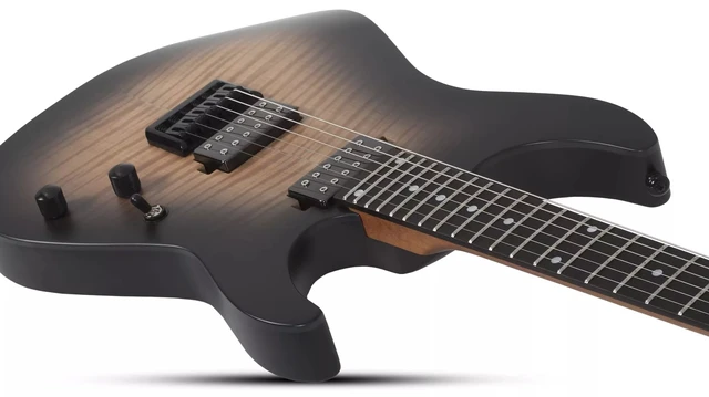 Alt view image 3 of 7 - Schecter C-1 Standard Plus Electric Guitar (Ember Burst)