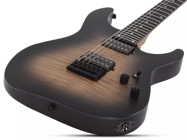 Alt view image 2 of 7 - Schecter C-1 Standard Plus Electric Guitar (Ember Burst)