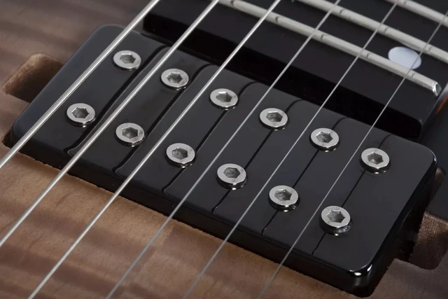 Alt view image 6 of 7 - Schecter C-1 Standard Plus Electric Guitar (Ember Burst)