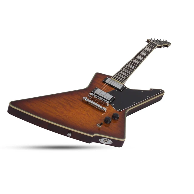 Alt view image 3 of 7 - Schecter E-1 Custom Special Edition Electric Guitar (Vintage Sunburst)