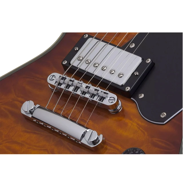 Alt view image 4 of 7 - Schecter E-1 Custom Special Edition Electric Guitar (Vintage Sunburst)