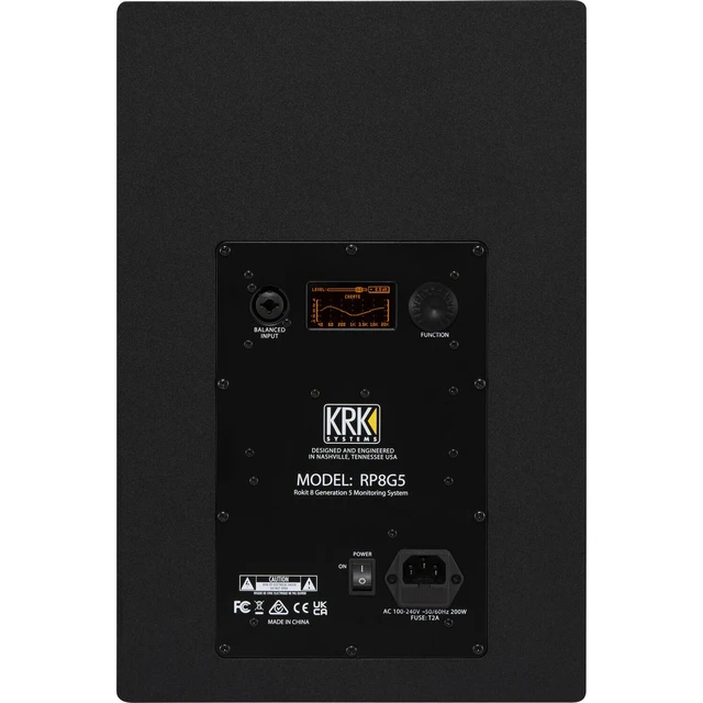 Alt view image 4 of 7 - (2) KRK ROKIT 8 G5 8-inch Powered Studio Monitor (Black) - Presonus HD9 - (2)XLR Cable Bundle
