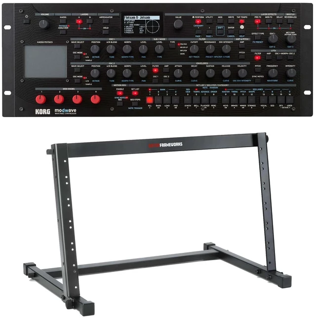 Main image of Korg Modwave Module Wavetable Synthesizer - Gator Frameworks GFW-DESKTOPRK-06U Bundle