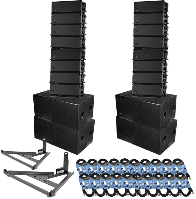 Main image of (16) DAS Audio Event-28A - (4) Pro DG S218A Sub (2) AX-EV28 - (20) XLR Cables Bundle