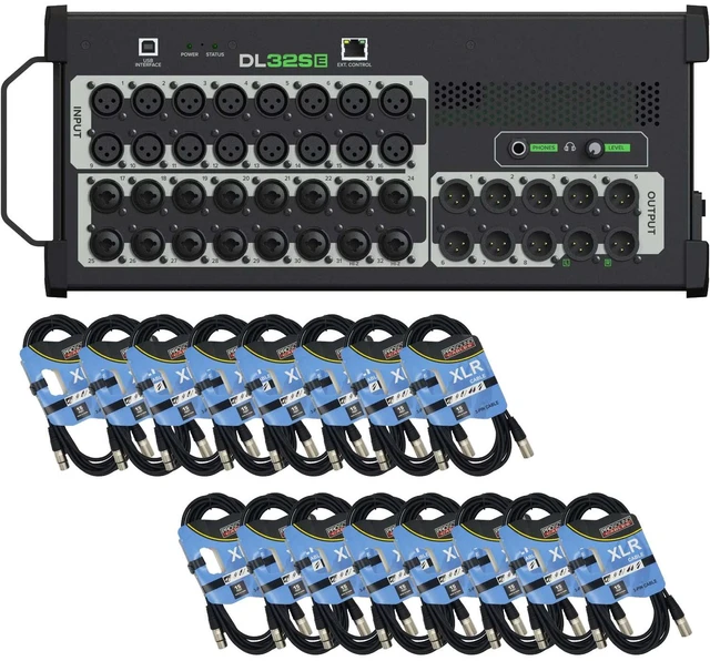 Main image of Mackie DL32SE 32-channel Rackmount Digital Mixer - (32) XLR Cables Bundle