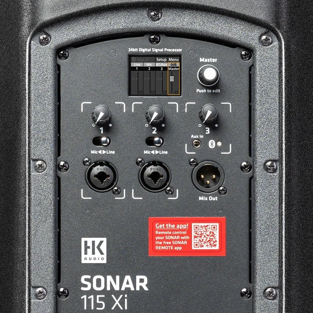 Alt view image 5 of 7 - HK Audio Sonar 115 Xi 1200W 15 Powered Speaker - Speaker Stand - XLR Cable Bundle
