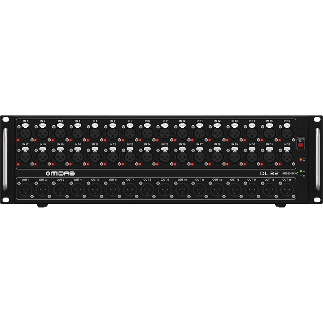 Alt view image 2 of 6 - Midas DL32 32-input / 16-output Stage Box - Shure SM57 - (10) XLR Cables Bundle
