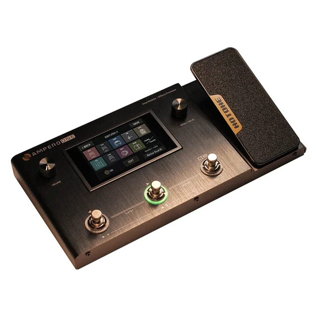Alt view image 3 of 7 - Hotone Ampero One MP-80 Amp Modeler & Effects Processor, Getaria 2.4GHZ Wireless Guitar System Bundle