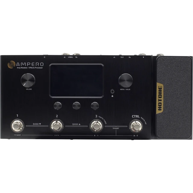 Alt view image 3 of 6 - Hotone Ampero MP-100 Modeler & Effects Processor, Getaria 2.4GHZ Wireless Guitar System Bundle