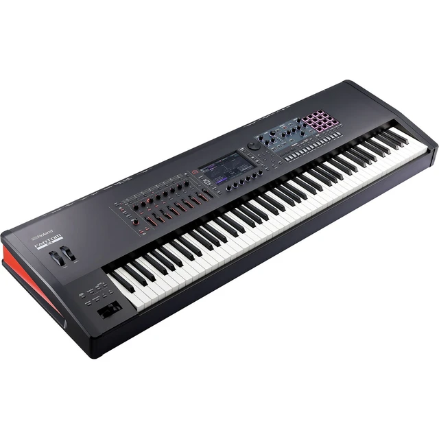 Alt view image 2 of 7 - Roland Fantom 8 EX Synthesizer Workstation, Gator Cases GK-88, Sustain Pedal, Tascam TH02 Bundle
