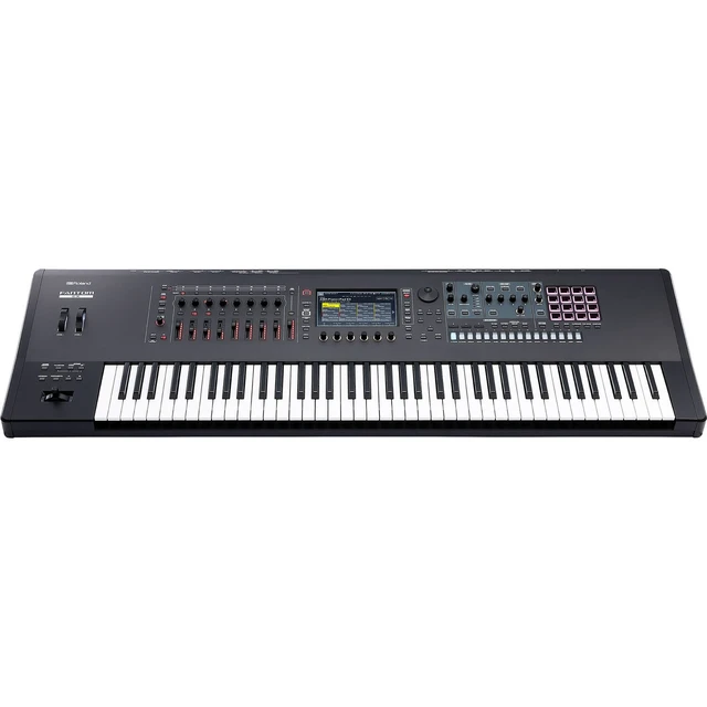 Alt view image 3 of 6 - Roland Fantom 7 EX Synthesizer Workstation, Gator Cases GK-76, Tascam TH02 Bundle