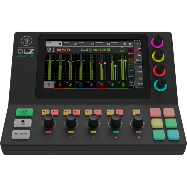 Alt view image 5 of 7 - Mackie DLZ Creator XS Compact Digital Mixer, AT ATH-M20X, (2) XLR Cables Bundle