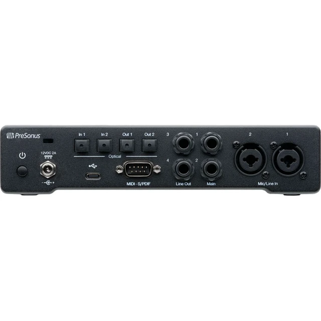 Alt view image 4 of 7 - PreSonus Quantum HD 2 USB-C Audio Interface, (2) XLR Cables, (4) 1/4 Cables, Tascam TH02 Bundle