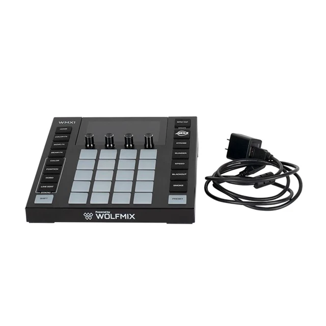 Alt view image 6 of 7 - American DJ WMX1 MK2 Wolfmix DMX Lighting Controller - Decksaver - (2) 3pin DMX Cables Bundle