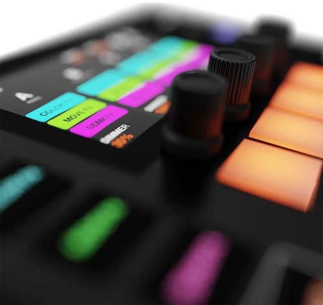 Alt view image 7 of 7 - American DJ WMX1 MK2 Wolfmix DMX Lighting Controller - Decksaver - (2) 3pin DMX Cables Bundle