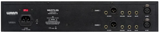 Alt view image 3 of 5 - Warm Audio WA273-EQ 2-channel Microphone Preamplifier, Audio Technica ATH-M50x Bundle