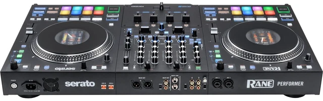 Alt view image 4 of 7 - Rane PERFORMER 4-channel Motorized DJ Controller, DJ Facade Table Station, (2) XLR Cables Bundle