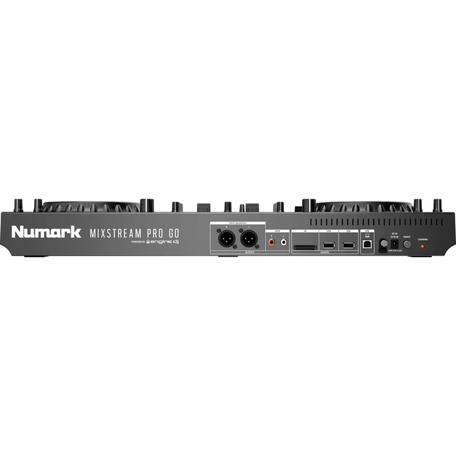 Alt view image 5 of 7 - Numark Mixstream Pro Go Battery-Powered Standalone DJ Controller, (2) PSG AUDIO Cobra 112, Speakers Stands, (2) XLR Cables Bundle