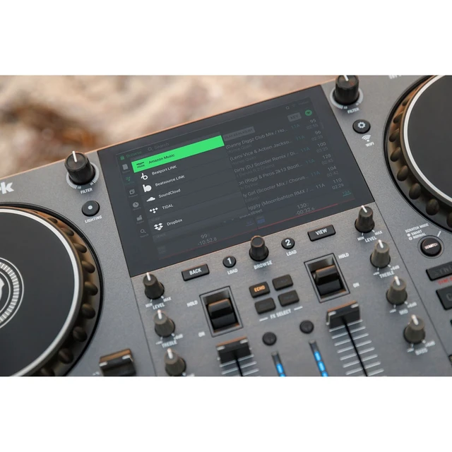 Alt view image 6 of 7 - Numark Mixstream Pro Go Battery-Powered Standalone DJ Controller, (2) PSG AUDIO Cobra 112, Speakers Stands, (2) XLR Cables Bundle