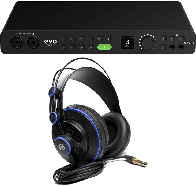 Main image of Audient EVO 16 24×24 USB Audio Interface, Presonus HD7 Bundle