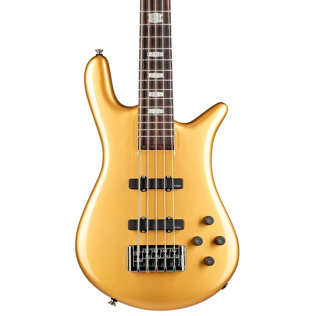 Alt view image 4 of 7 - Spector Euro 5 Classic Bass Guitar, Metallic Gold Gloss, Amazon Gift Card $300 Bundle