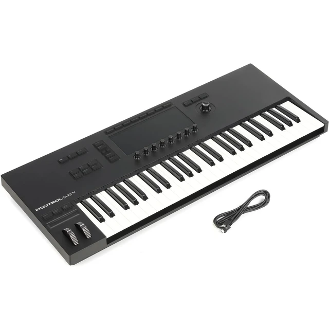 Alt view image 4 of 7 - Native Instruments Kontrol S49 Mk3 Keyboard Controller, AT ATH-M20X, (2) 1/4 Cables Bundle