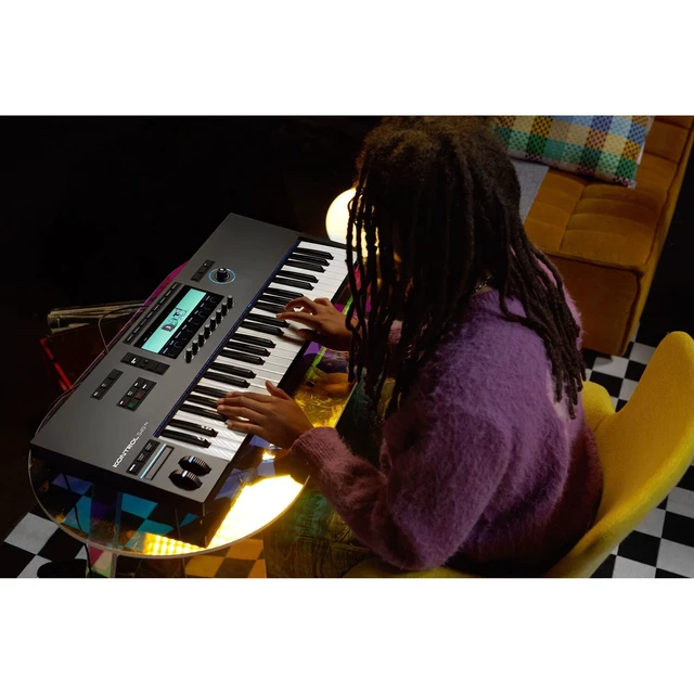 Alt view image 7 of 7 - Native Instruments Kontrol S49 Mk3 Keyboard Controller, AT ATH-M20X, (2) 1/4 Cables Bundle