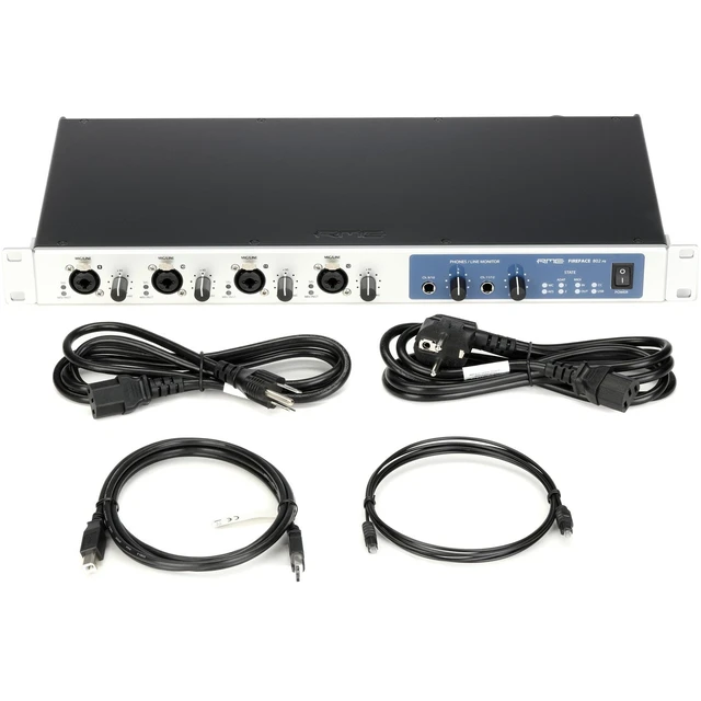 Alt view image 4 of 7 - RME Fireface 802 FS 60-Channel USB, Presonus HD9, (8) ErnieBall 1/4, (5) ErnieBall XLR Bundle