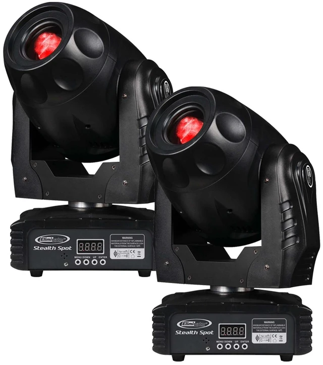 Main image of (2) Eliminator Lighting Stealth Spot LED Moving Head Bundle